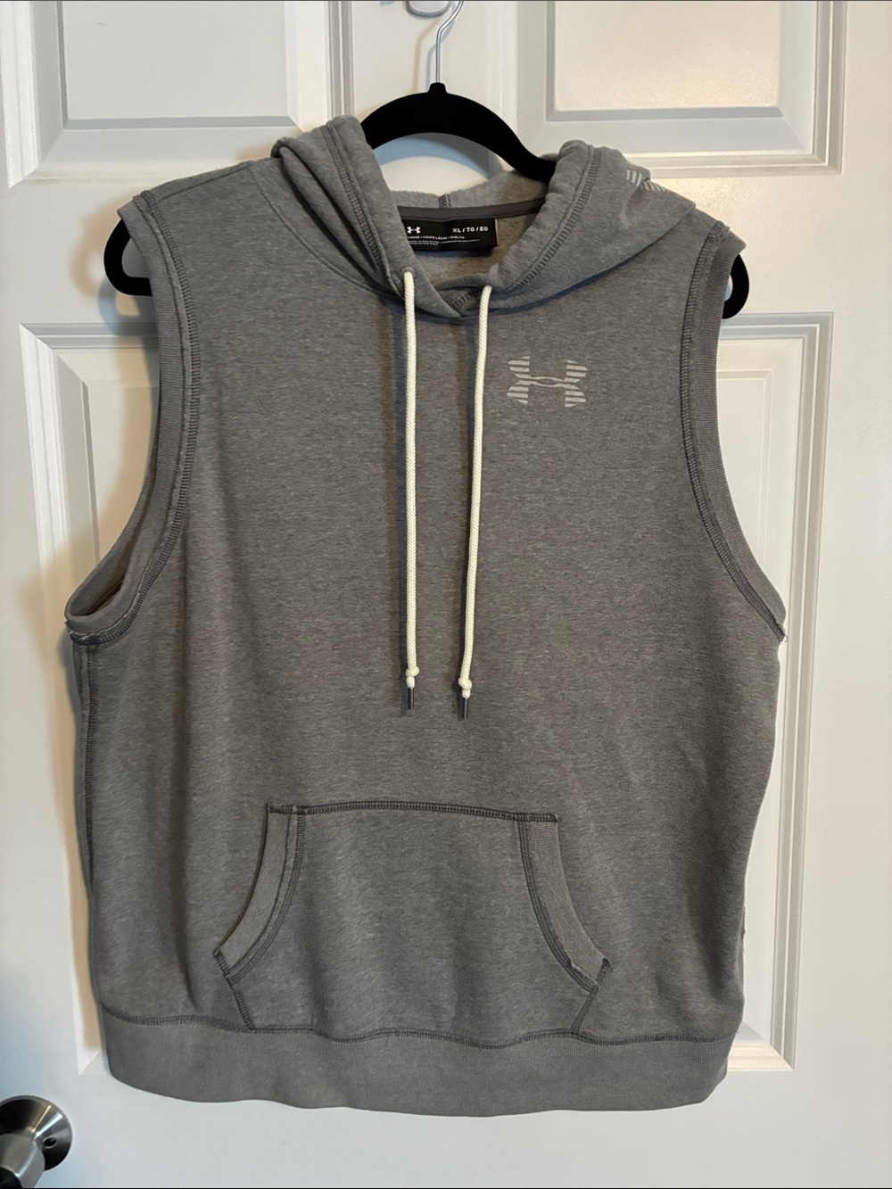 Under Armour Gray Sleeveless Pullover Hoodie
